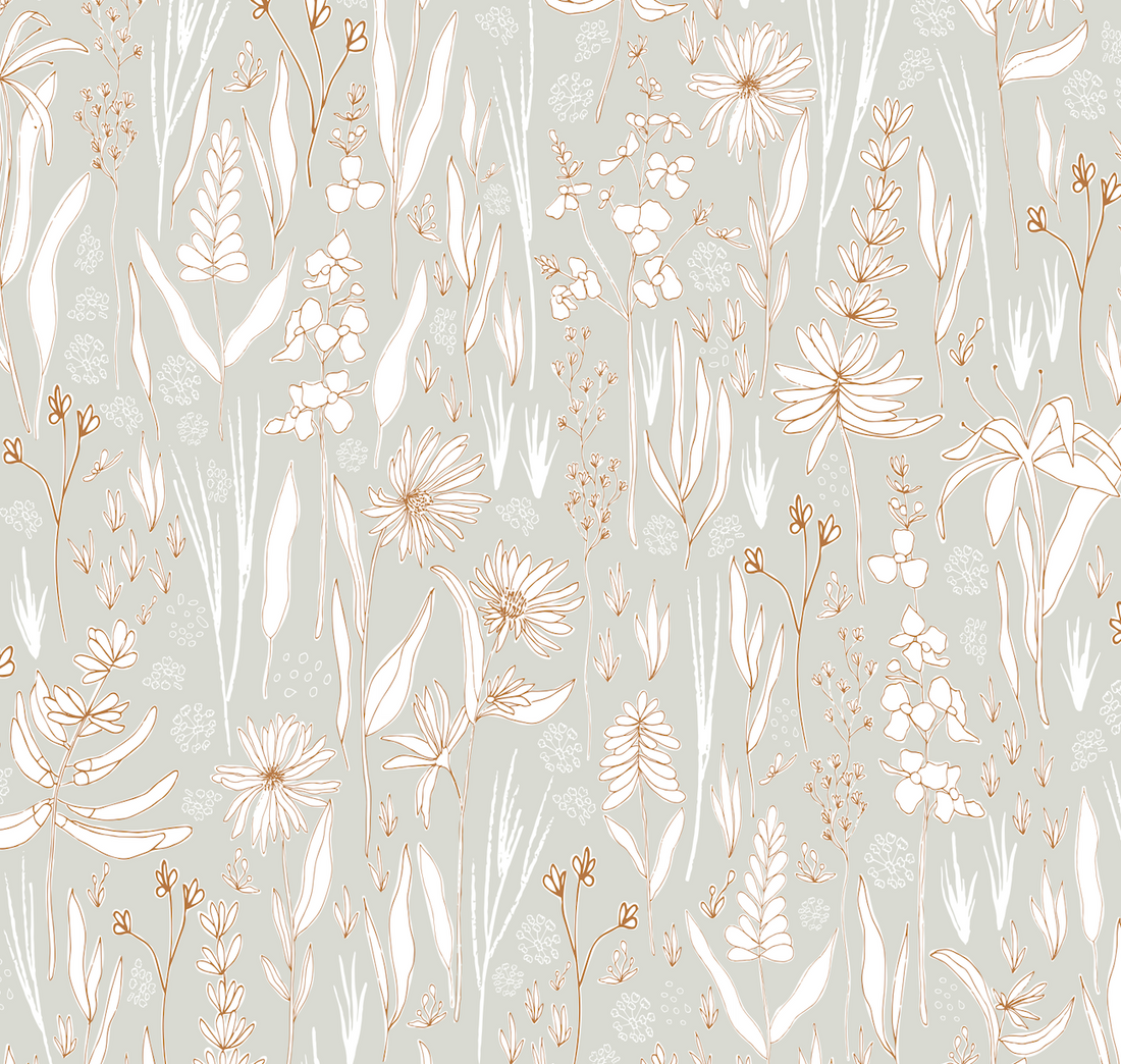 Rey Bohemian Floral Removable Wallpaper for Modern Farmhouse