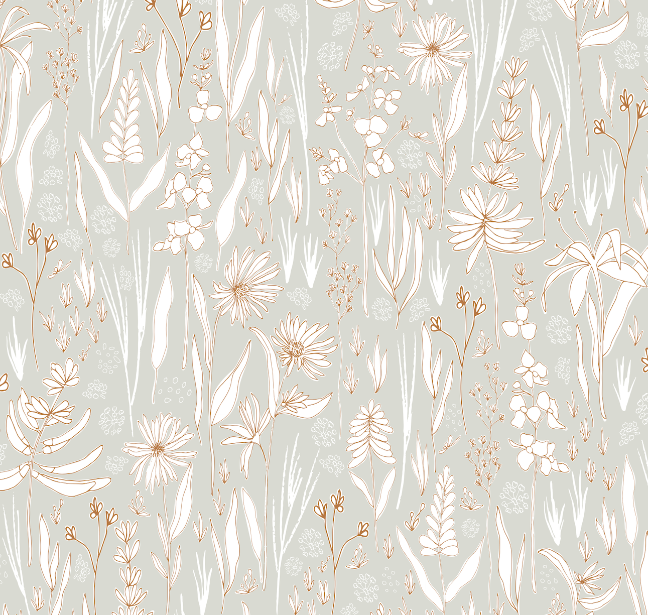 Rey Bohemian Floral Removable Wallpaper for Modern Farmhouse