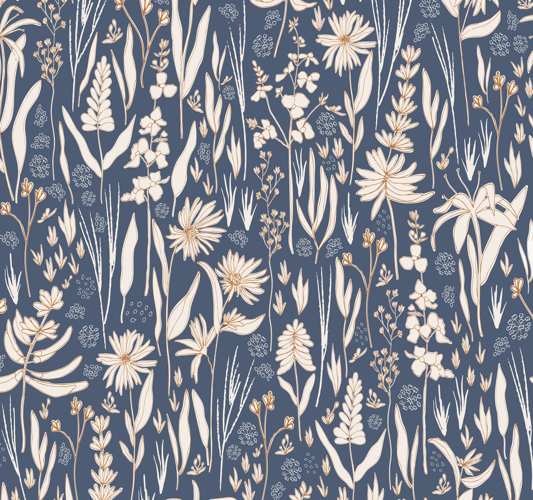 Rey Bohemian Floral Removable Wallpaper for Modern Farmhouse