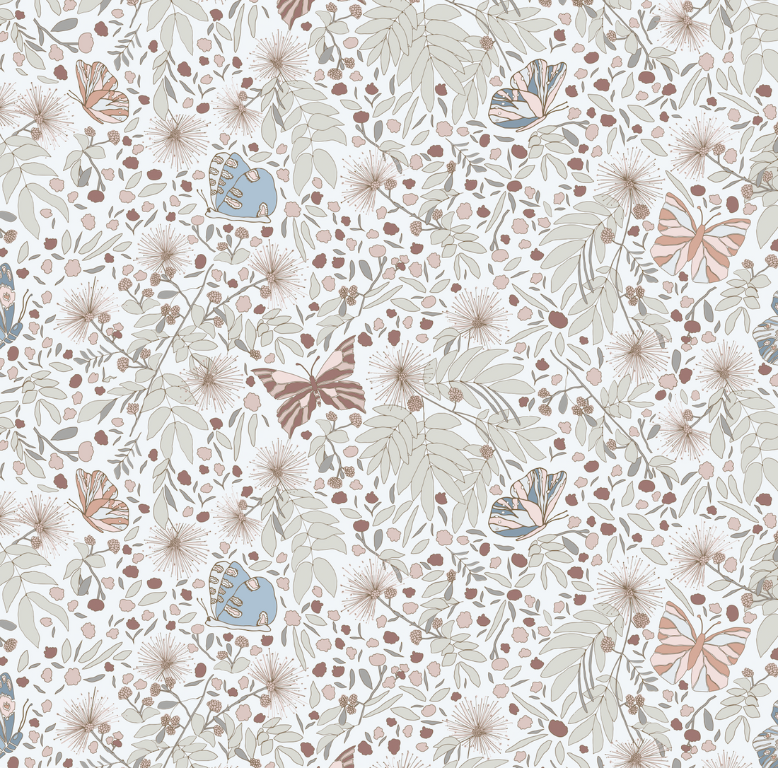 Julie Bohemian Floral Removable Wallpaper in Pastels
