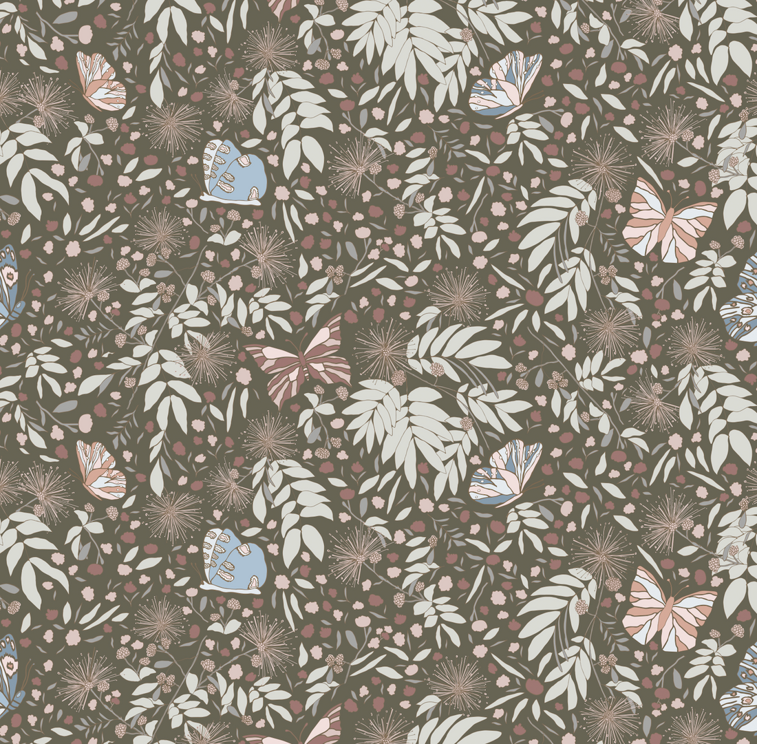 Julie Bohemian Floral Removable Wallpaper in Pastels