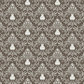 Adela Grey and White Floral Transitional Wallpaper