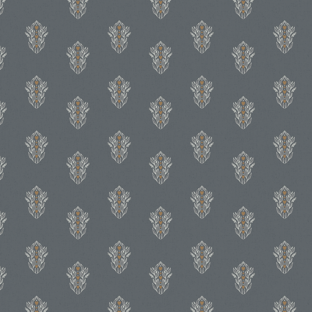 Leonore Minimalist Wallpaper - Green, Grey & White Scandinavian