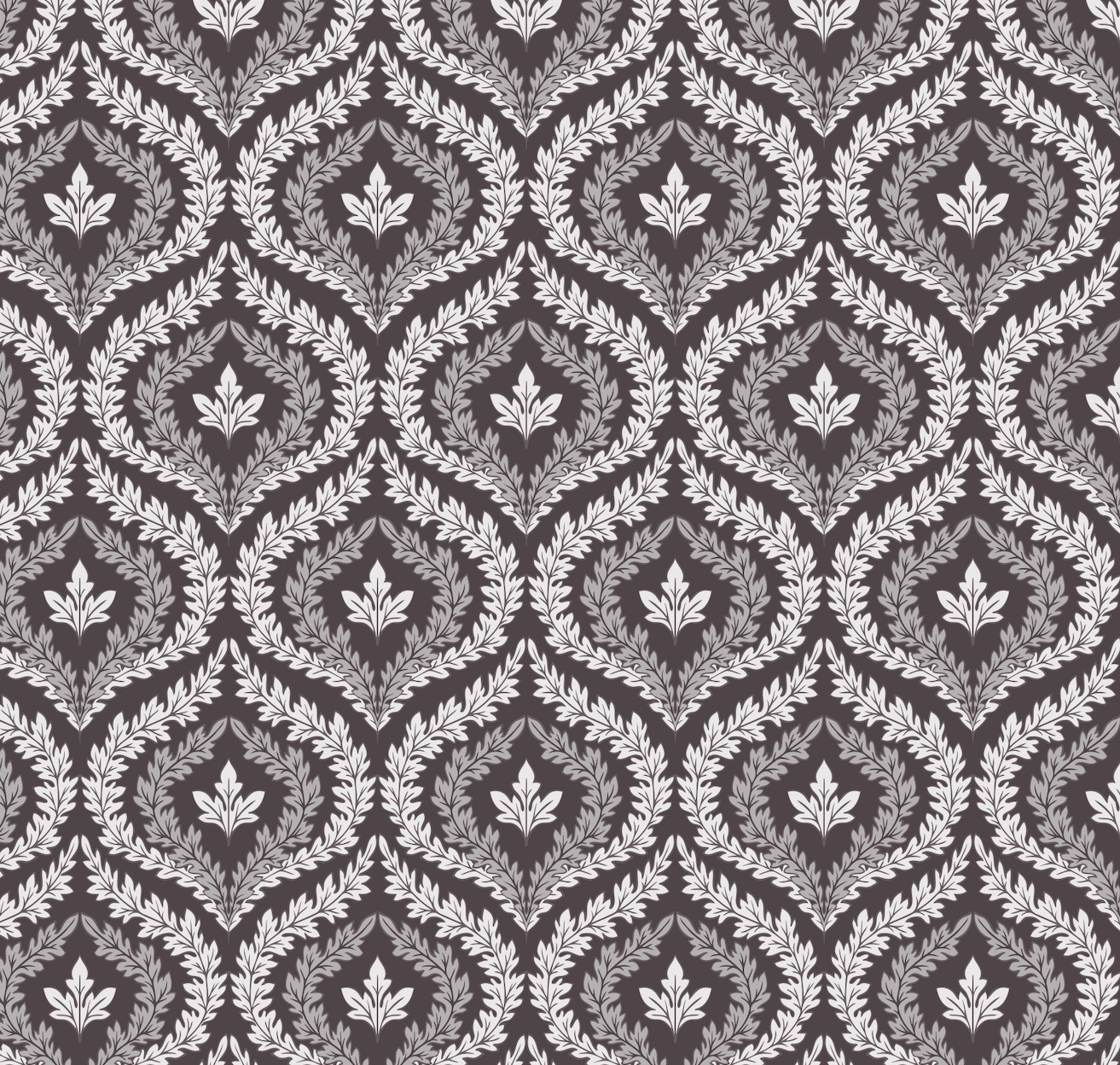 Harrison Geometric Wallpaper - Dark-Green & White Vintage Style