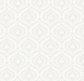 Harrison Geometric Wallpaper - Dark-Green & White Vintage Style