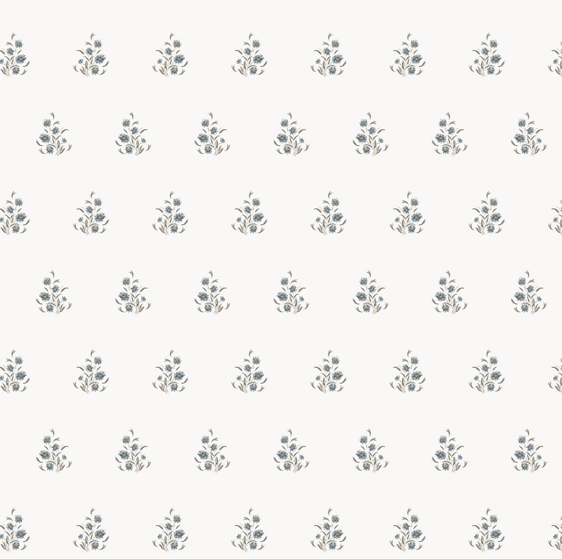 Vintage Floral Wallpaper, Traditional Cottagecore Wall Decor