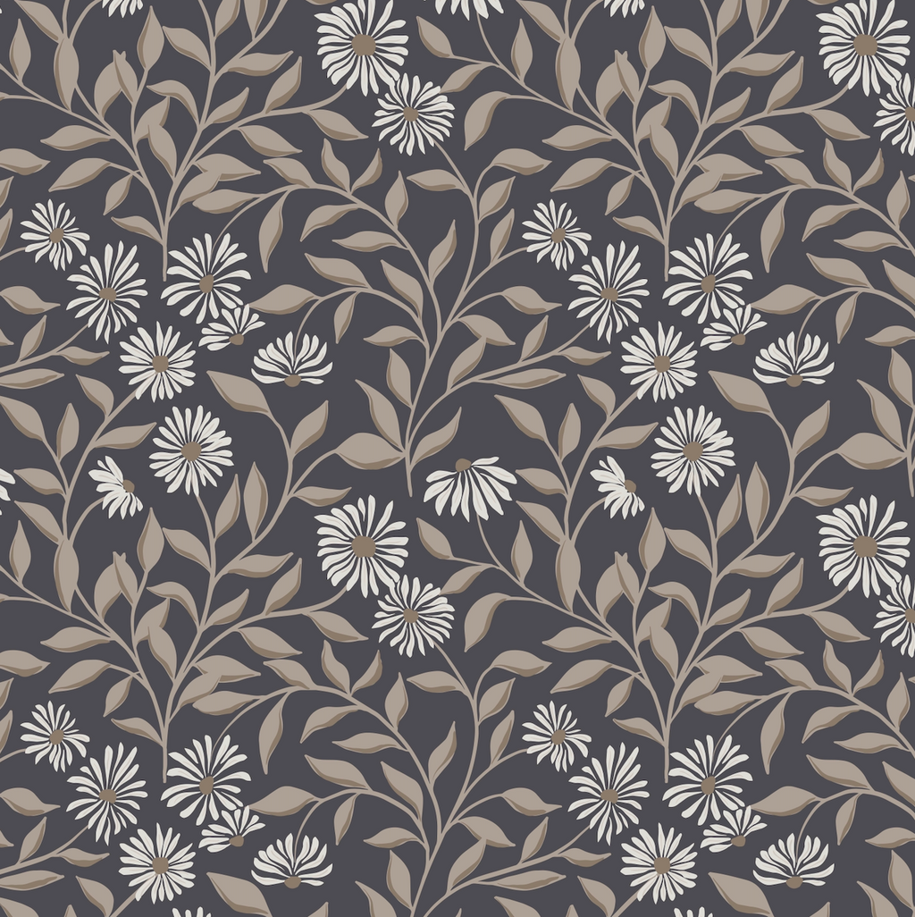 Adrian Floral Wallpaper - Sage Green, Cream & Muted Orange