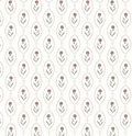 Isabella Floral Wallpaper - White, Brown & Taupe Vintage Style