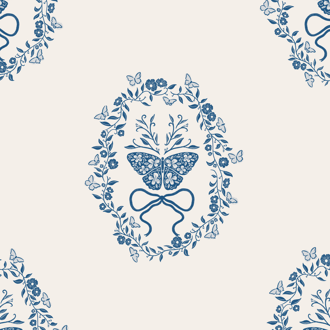 Mallory Sage Green and Blush Pink Floral Wallpaper