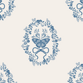 Mallory Sage Green and Blush Pink Floral Wallpaper