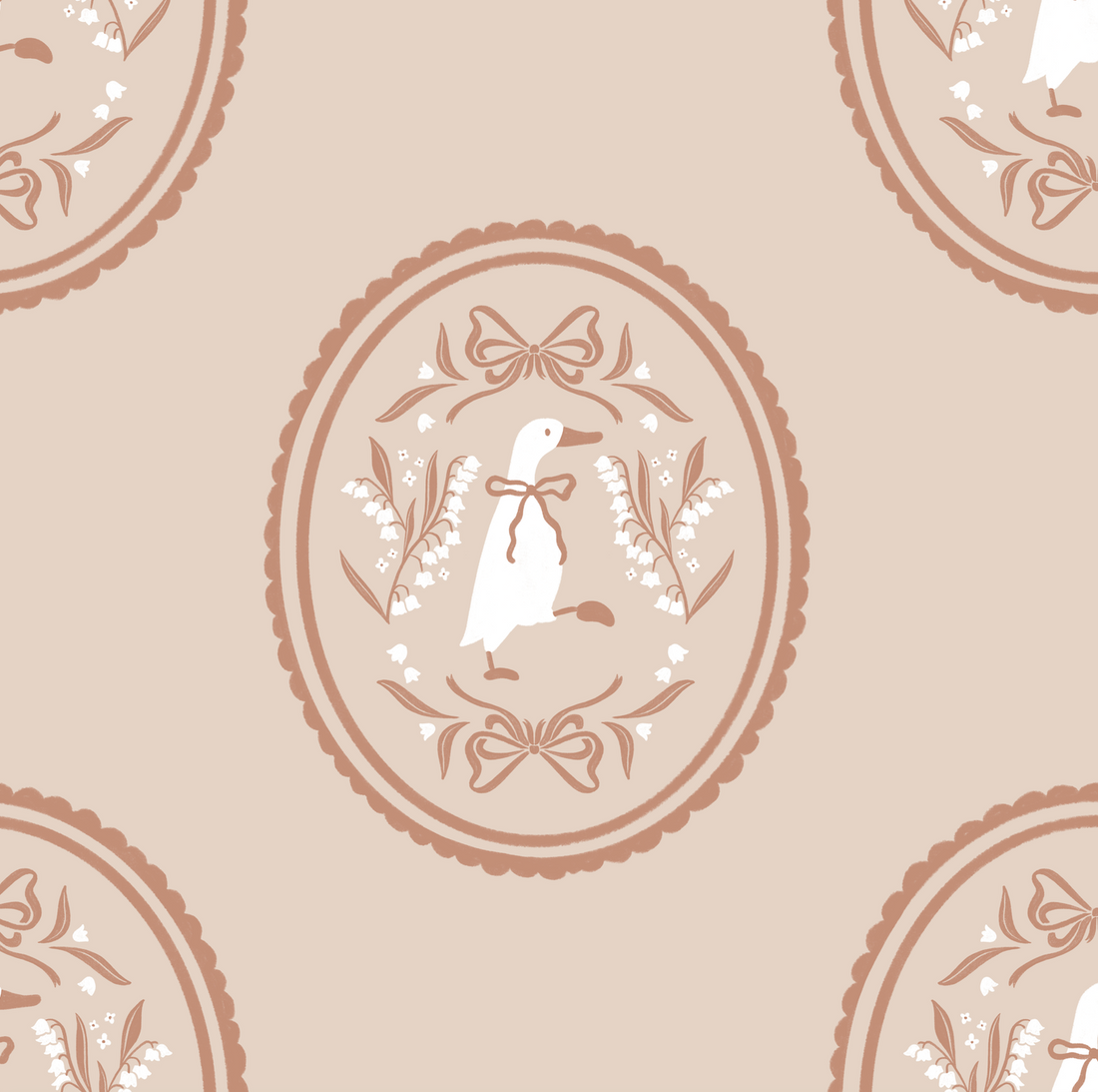 Gemima Vintage-Inspired Cottagecore Removable Wallpaper