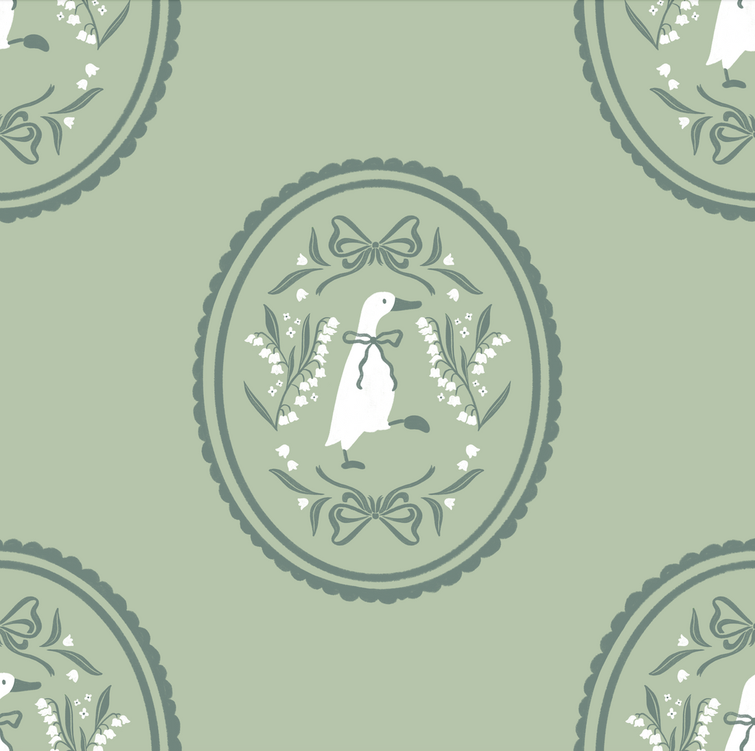 Gemima Vintage-Inspired Cottagecore Removable Wallpaper