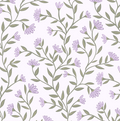 Kali Floral Wallpaper in Light Blue, Sage Green and White
