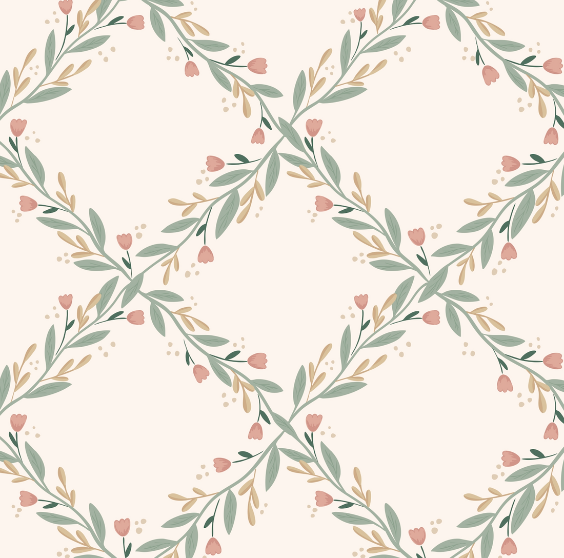 Nyla Removable Peel and Stick Wallpaper by Jackie Jean Design