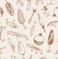 Bait Removable Peel and Stick Wallpaper by Kim Hallquist Designs