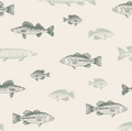 Marlin Removable Wallpaper in Beige and Dark-Grey