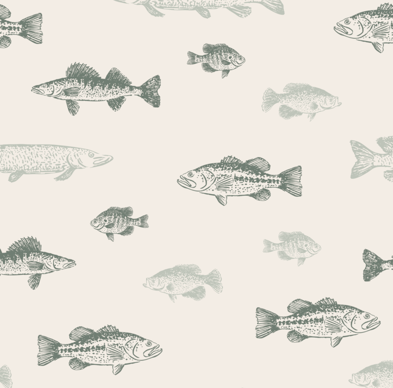 Marlin Removable Wallpaper in Beige and Dark-Grey