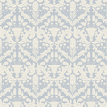 Giselle Floral Wallpaper in Beige and Cream Traditional Print