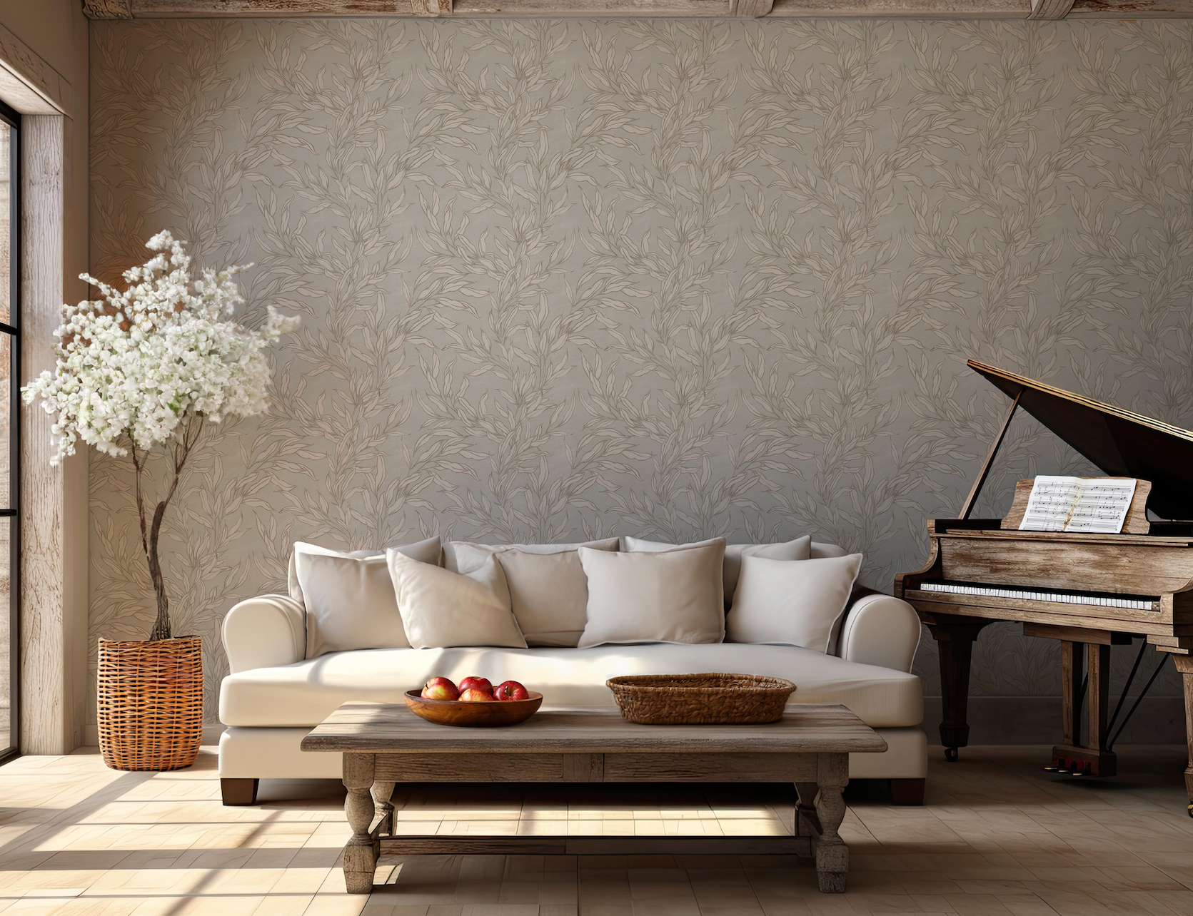 Oaks Removable Peel and Stick Wallpaper by Taddy Mikelaites