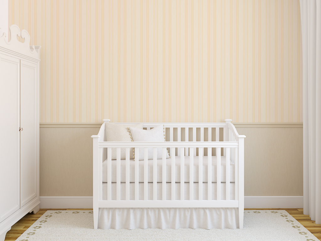 Joey Striped Removable Wallpaper in Light Blue & Cream