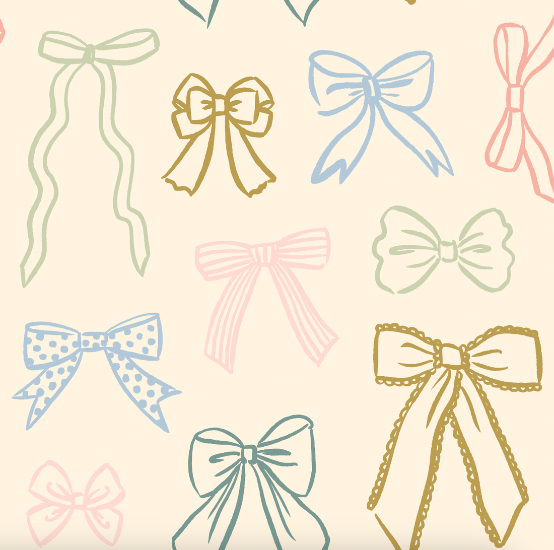 Brielle Cream and Multi-Color Removable Nursery Wallpaper