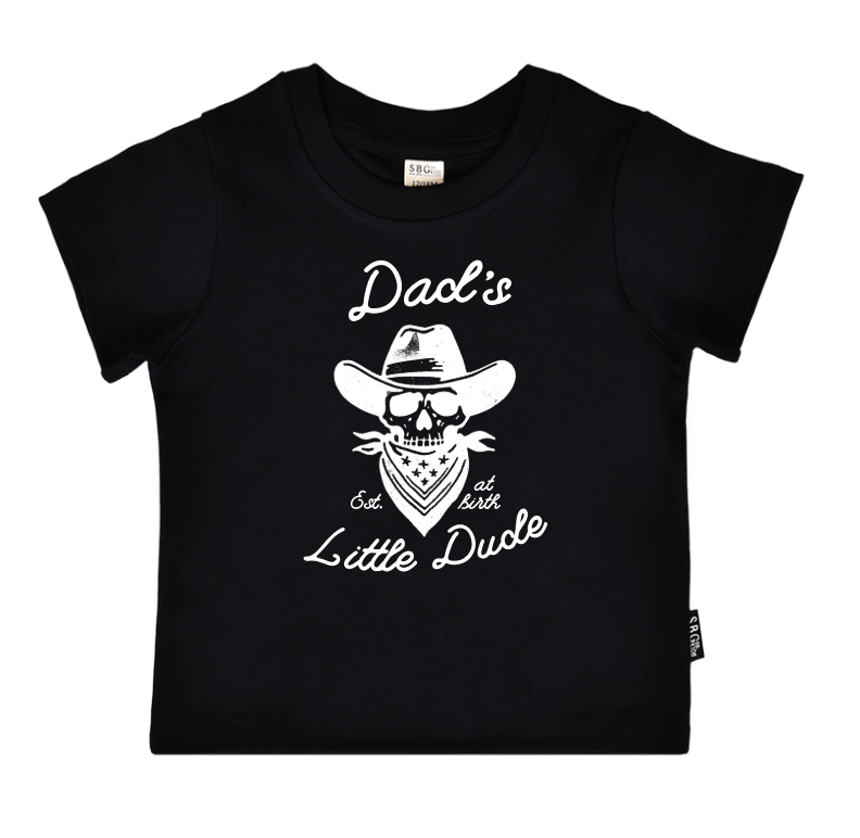 Dad's Little Dude Cowboy Tee Pullover for children in a soft, comfortable fit