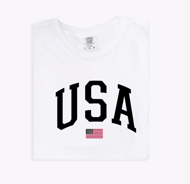 USA Varsity Unisex Graphic Tee - Sporty Streetwear Style
