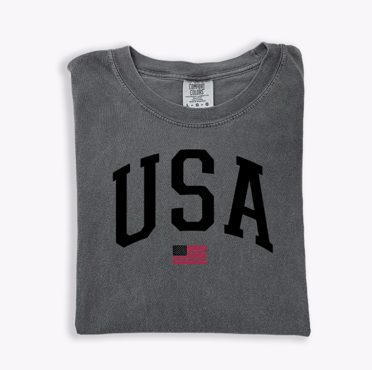 USA Varsity Unisex Graphic Tee - Sporty Streetwear Style