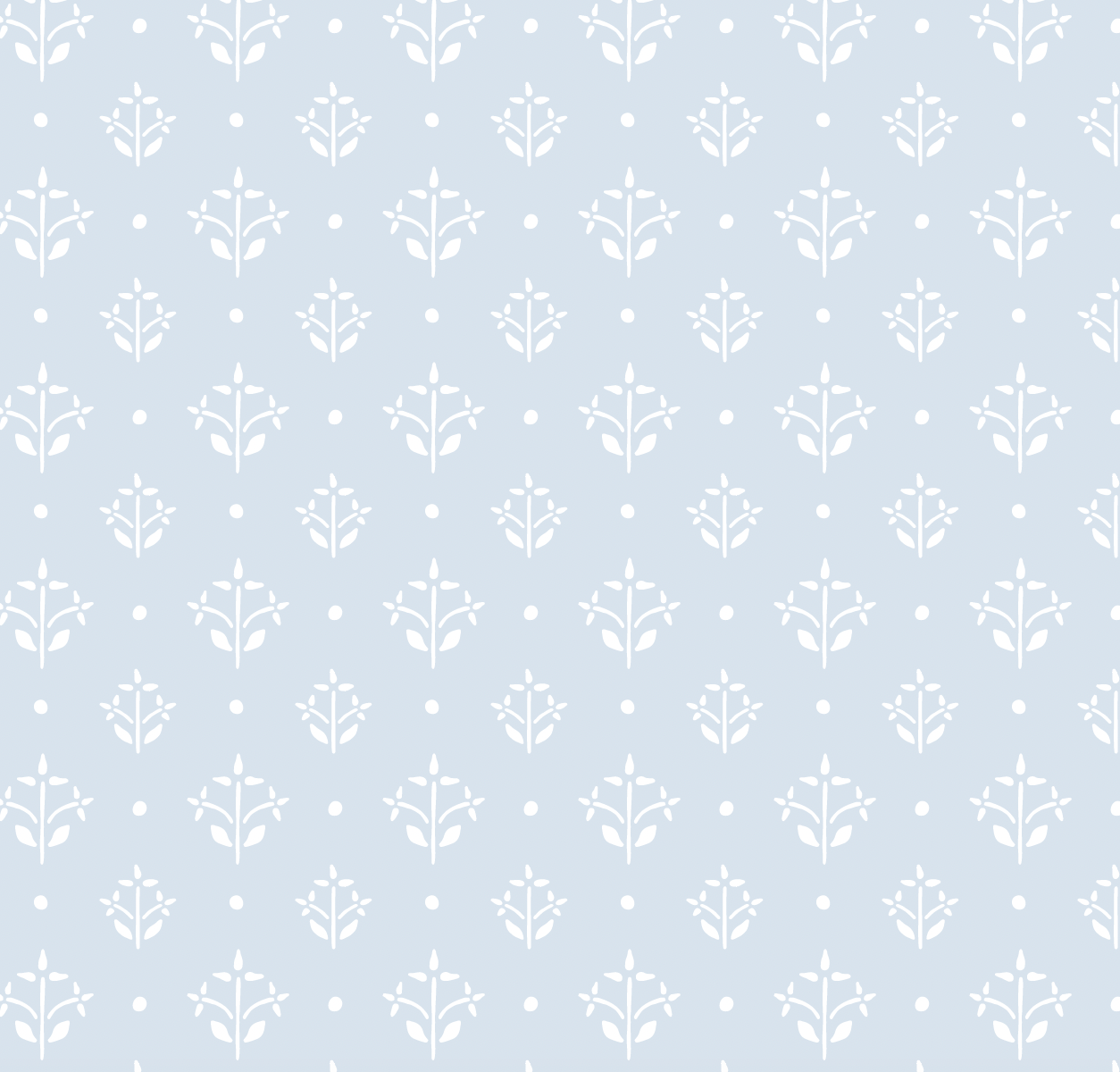 Esme Coastal Floral Removable Wallpaper - Blue White and Lavender