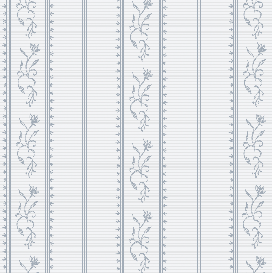 Shayne Floral Wallpaper in Grey and White - Traditional Style