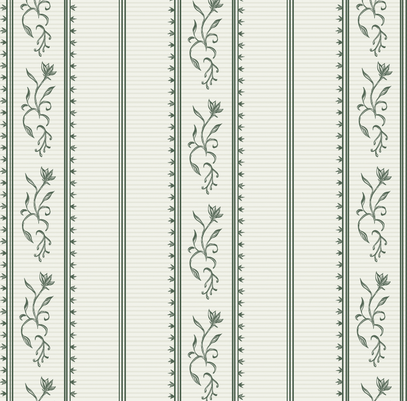 Shayne Floral Wallpaper in Grey and White - Traditional Style