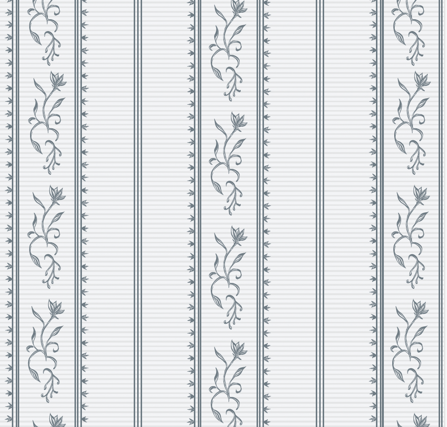 Shayne Floral Wallpaper in Grey and White - Traditional Style
