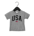 USA Varsity flag graphic t-shirt, 100% ringspun cotton, casual style