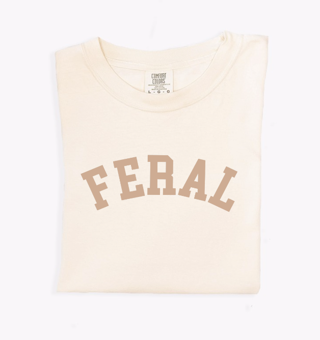 FERAL Adult Unisex Graphic T-Shirt - 100% Ringspun Cotton