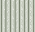 Miller Striped Wallpaper in Green and Mauve - Traditional Style