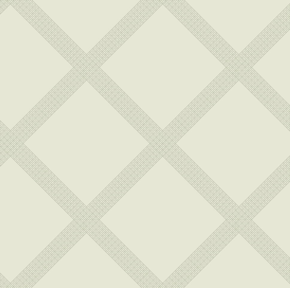 Annie Geometric Wallpaper: Traditional Cream White and Blue