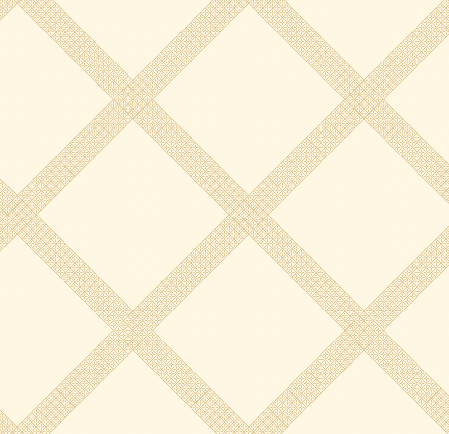Annie Geometric Wallpaper: Traditional Cream White and Blue