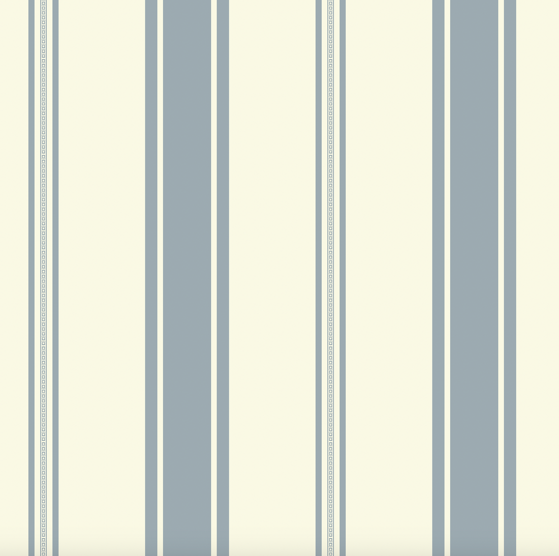 Frances Striped Wallpaper in Beige, Blue, Green and Gold
