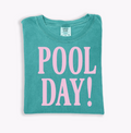 Pool Day! Women's Cotton Beach Coverup Tee - Casual Summer Shirt
