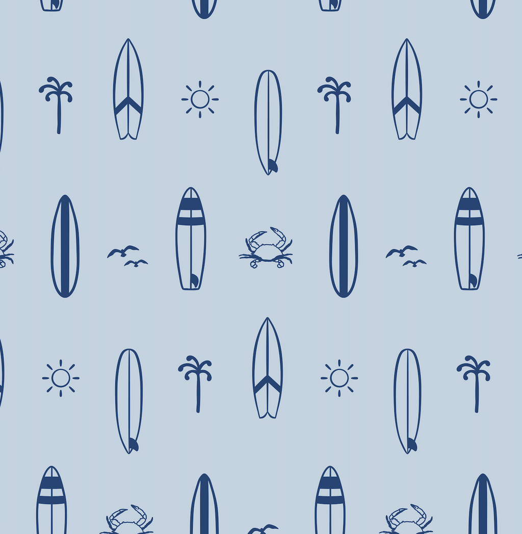 Surfs Up Coastal Removable Wallpaper