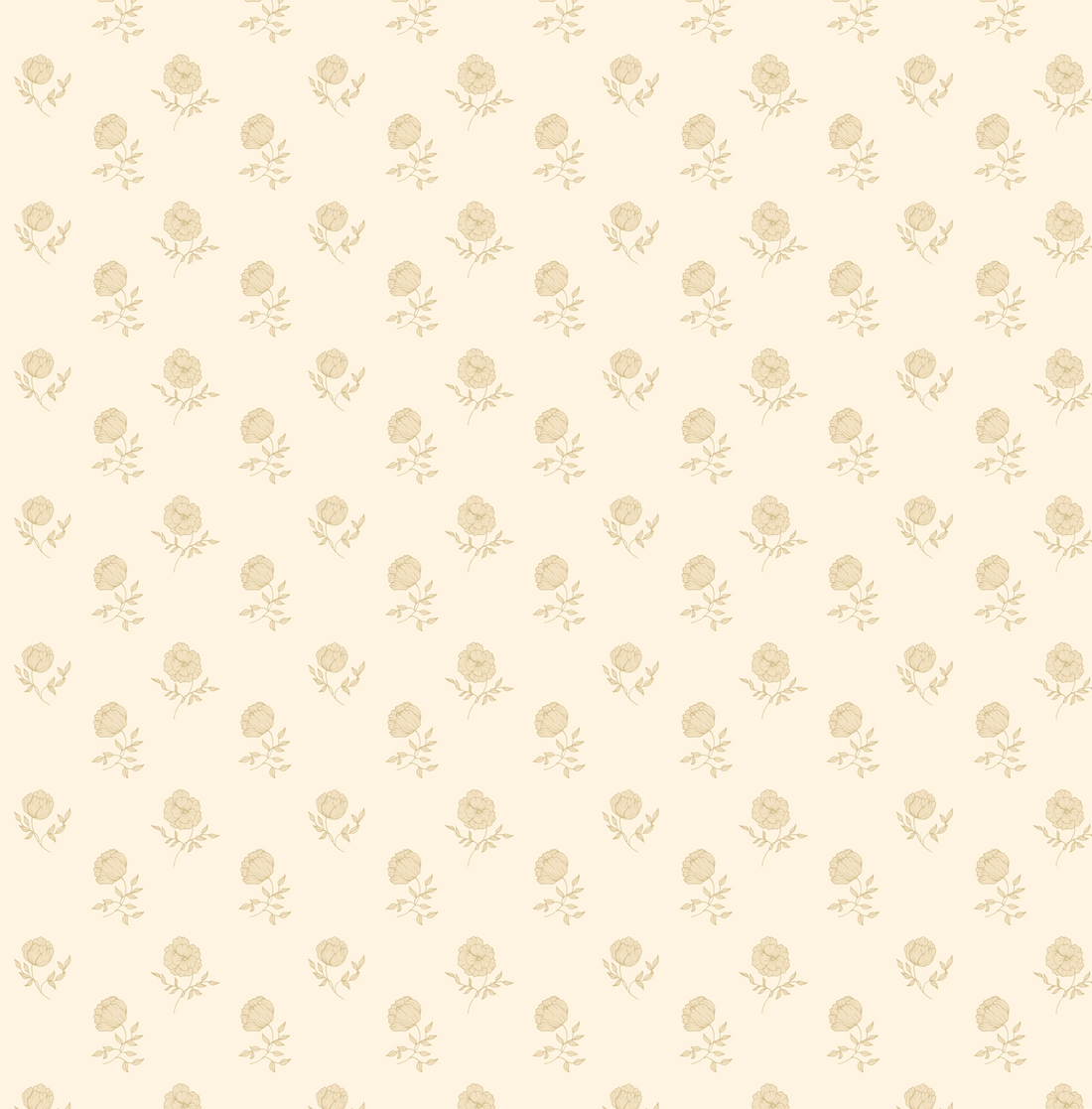Elle Floral Removable Wallpaper in Cream Grey Blush Sage-green