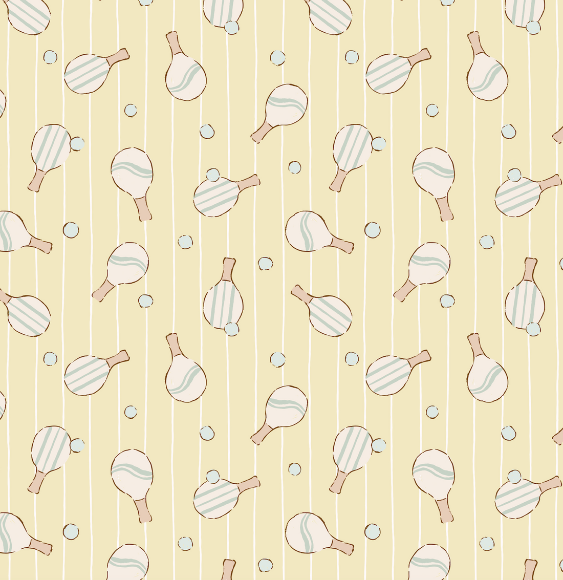 Ace Geometric Wallpaper in Mint Green, Pale Peach, and White