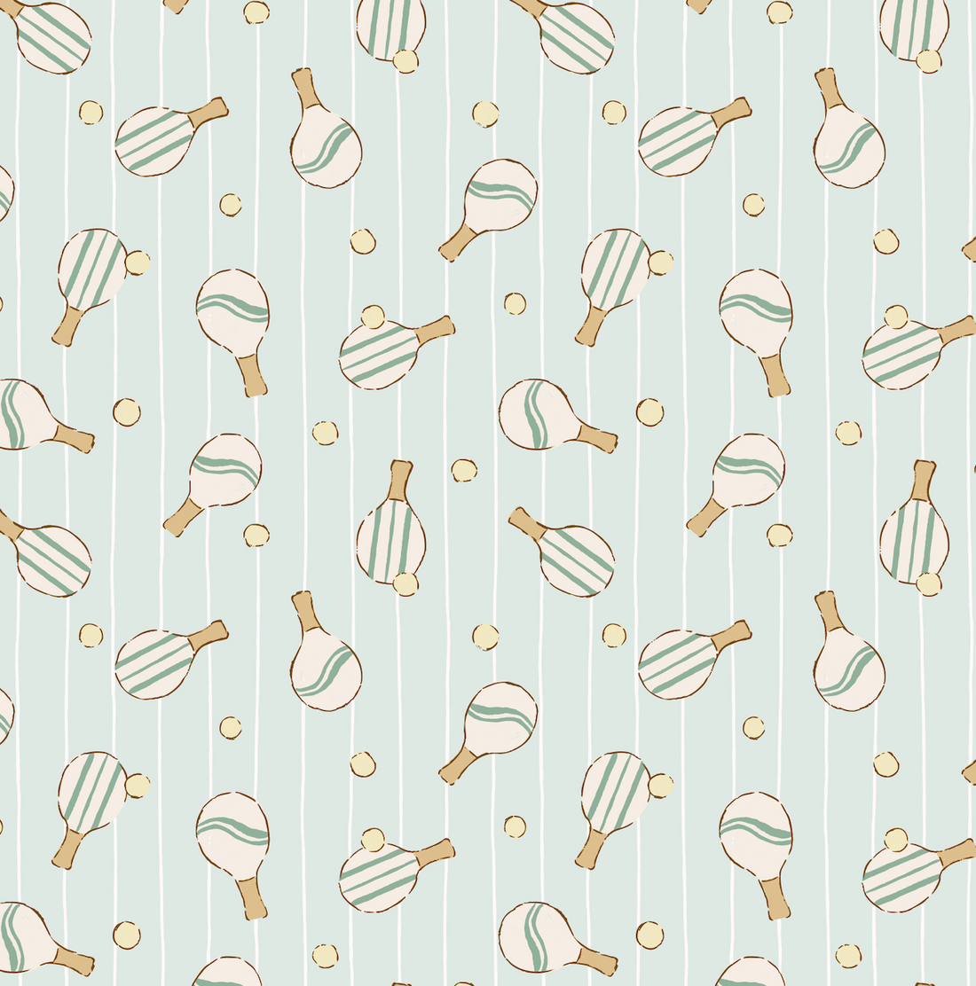 Ace Geometric Wallpaper in Mint Green, Pale Peach, and White