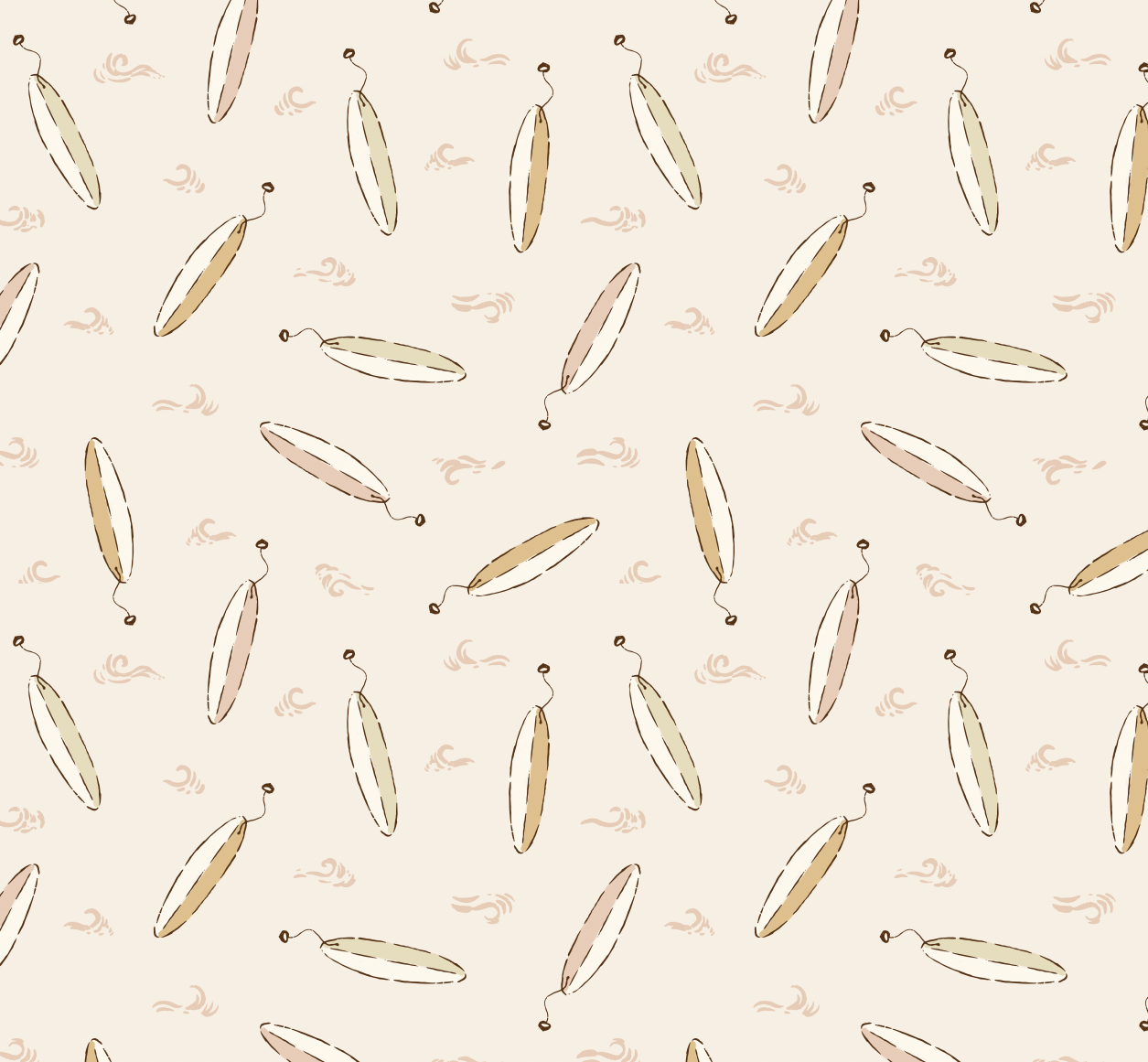 Brody Wallpaper: Mint Green, Tan & Cream Coastal Nautical