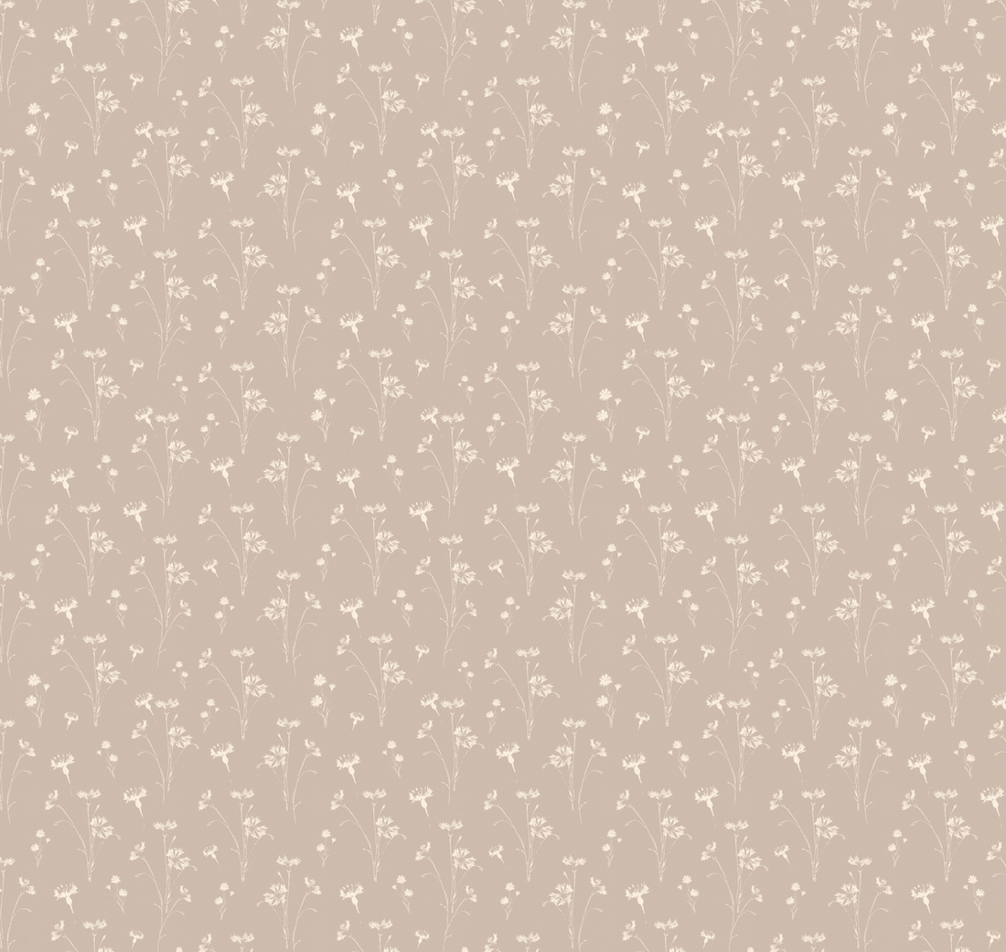 Madison Floral Dusty-Rose and White Removable Wallpaper