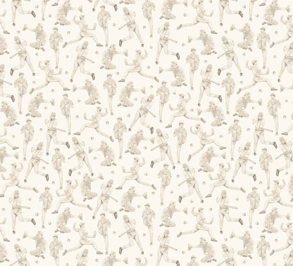 Robinson Geometric Wallpaper in Classic Beige and Brown