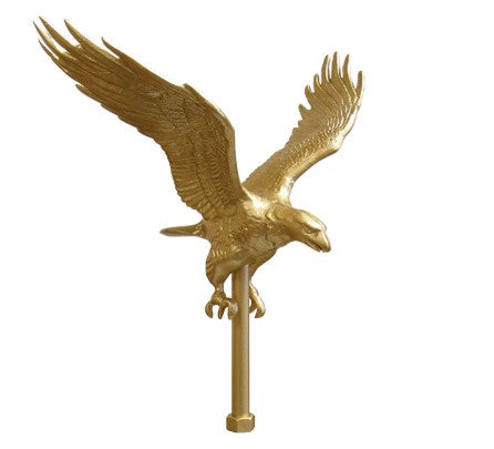 Gold Aluminum Flying Eagles for Exterior Flagpoles