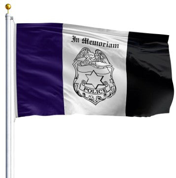 Police Mourning Flag