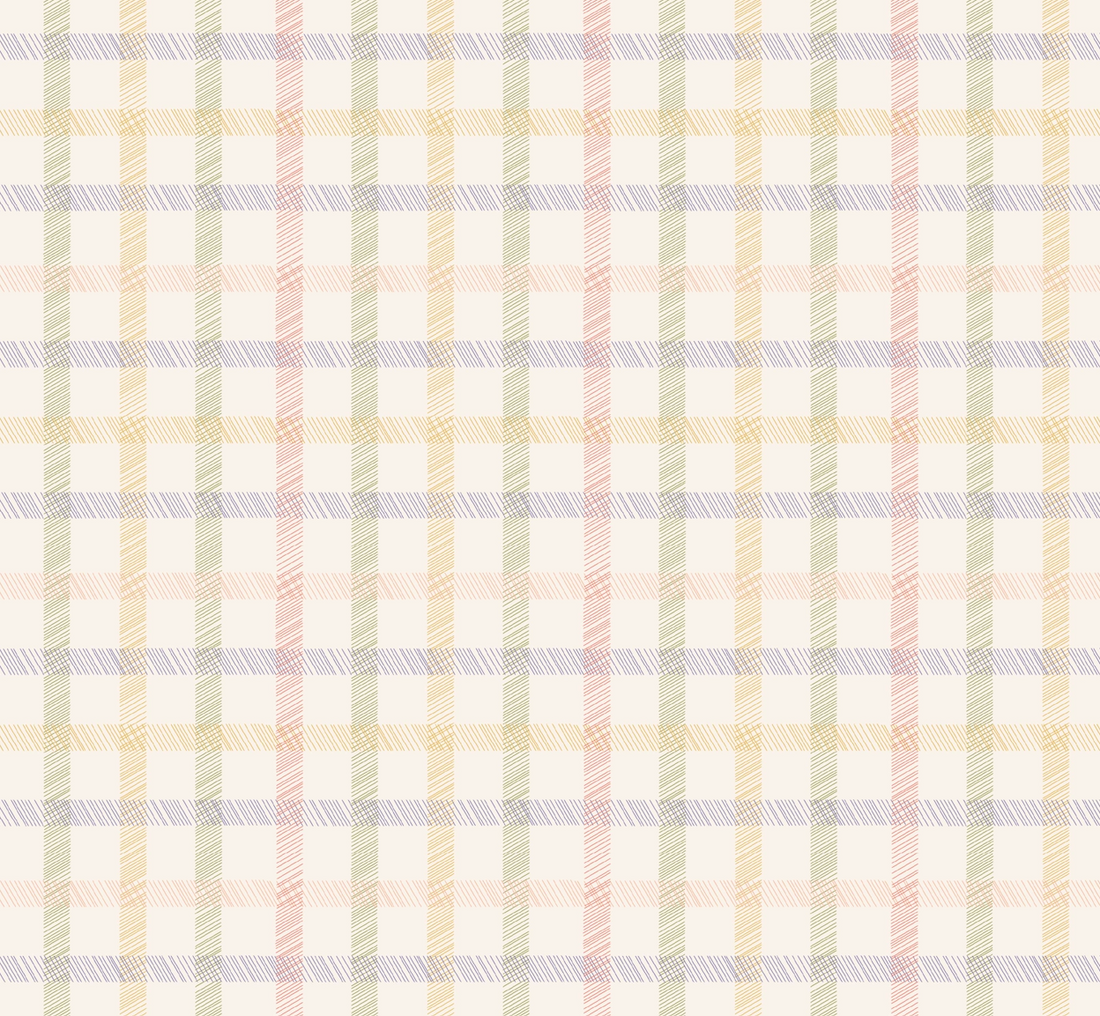 Carson Pastel Plaid Removable Wallpaper for Nursery & Traditional Decor