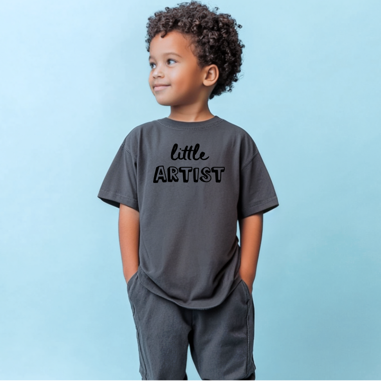 Little Artist Kids Graphic Cotton Tee for School and Play